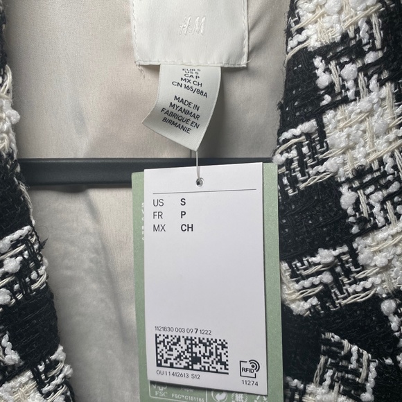 H&M Double-breasted Bouclé Jacket - Picture 3 of 3